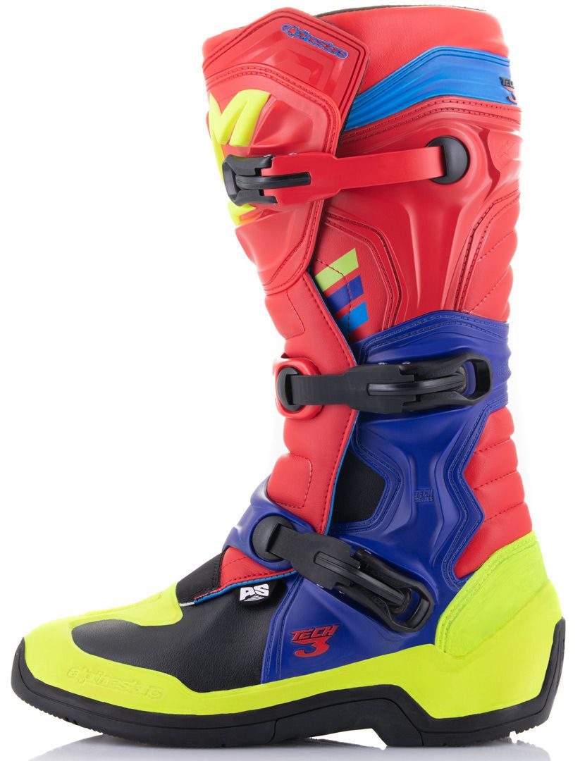 Alpinestars Tech 3 Red & Blue Boots : Delivery in 10 Days